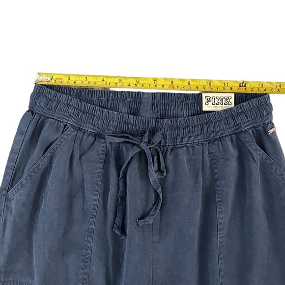 PINK Victorias Secret Jogger Pants Womens Small Blue Classic Easy Basic Normcore - Picture 7 of 12